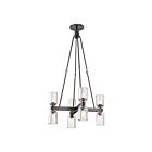 Kuzco Lighting CH338822UBCC Lucian 8-Lights 480W Clear Crystal and Urban Bronze Chandelier