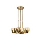 Kuzco Lighting CH362423VBAR-UNV Colette 25W Vintage Brass and Alabaster LED Chandelier