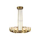 Kuzco Lighting CH362627VBAR-UNV Colette 37W Vintage Brass and Alabaster LED Chandelier