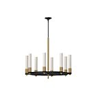 Kuzco Lighting CH416108MBBG Rue 8-Lights 480W Matte Black and Brushed Gold Chandelier