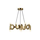 Kuzco Lighting CH420823BG Sadie 8-Lights 320W Brushed Gold Chandelier