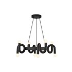 Kuzco Lighting CH420823MB Sadie 8-Lights 320W Matte Black Chandelier