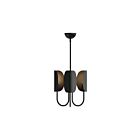 Kuzco Lighting CH450715MB Seno 3-Lights 180W Matte Black Chandelier