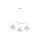 Kuzco Lighting CH485245WHOP Remy 3-Lights 180W White and Opal Glass Chandelier