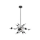 Kuzco Lighting CH50848-BK Geode 124W Black LED Chandelier