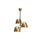 Kuzco Lighting CH529024AGOP Kenji 3-Lights 180W Aged Gold and Opal Matte Glass Chandelier
