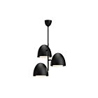 Kuzco Lighting CH529024MBOP Kenji 3-Lights 180W Matte Black and Opal Matte Glass Chandelier
