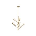 Kuzco Lighting CH55530-BG-OP Cypress 54W Brushed Gold and Opal Glass LED Chandelier