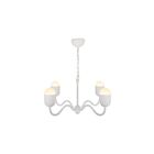 Kuzco Lighting CH558427AWOP Effie 4-Lights 160W Antique White and Opal Glass Chandelier