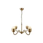 Kuzco Lighting CH558427BGOP Effie 4-Lights 160W Brushed Gold and Opal Glass Chandelier