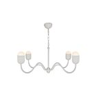 Kuzco Lighting CH558439AWOP Effie 4-Lights 160W Antique White and Opal Glass Chandelier