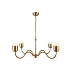 Kuzco Lighting CH558439BGOP Effie 4-Lights 160W Brushed Gold and Opal Glass Chandelier