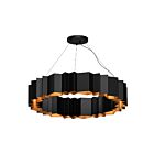 Kuzco Lighting CH58040-BK-GD Akira 12-Lights 720W Black and Gold Chandelier