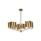 Kuzco Lighting CH58830-BG Keiko 6-Lights 360W Brushed Gold Chandelier
