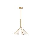 Kuzco Lighting CH62628-BG-LG Mulberry 67W Brushed Gold and Light Guide LED Chandelier