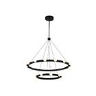 Kuzco Lighting CH63436-BK Rezz 90W Black LED Chandelier