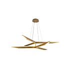 Kuzco Lighting CH64242-VB-UNV-010 Tachi 49W Vintage Brass LED Chandelier