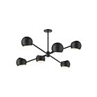 Kuzco Lighting CH648637MB Willow 6-Lights 360W Matte Black Chandelier