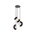 Kuzco Lighting CH65127-GBK-OP-UNV Scorpio 43W Glossy Black and Opal Glass LED Chandelier