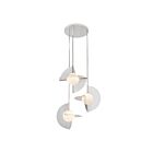 Kuzco Lighting CH65127-PN-OP-UNV Scorpio 43W Polished Nickel and Opal Glass LED Chandelier