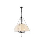 Kuzco Lighting CH661433MB Crosby 4-Lights 240W Matte Black Chandelier