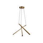 Kuzco Lighting CH68127-VB-UNV Lex 41W Vintage Brass LED Chandelier