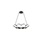 Kuzco Lighting CH72225-BK Novel 82W Black LED Chandelier