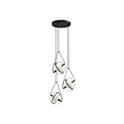 Kuzco Lighting CH76718-BK Aries 29W Black LED Chandelier