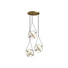 Kuzco Lighting CH76728-BG Aries 37W Brushed Gold LED Chandelier