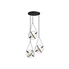 Kuzco Lighting CH76728-BK Aries 37W Black LED Chandelier