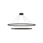Kuzco Lighting CH79253-BK Ovale 72W Black LED Chandelier