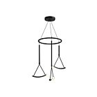 Kuzco Lighting CH81527-BK Mobil 25W Black LED Chandelier