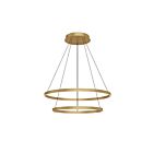 Kuzco Lighting CH87232-BG Cerchio 113W Brushed Gold LED Chandelier