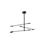 Kuzco Lighting CH90132-BK-UNV Rotaire 21W Black LED Chandelier