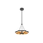Kuzco Lighting CH90826-BK-GD Maestro 58W Black and Gold LED Chandelier