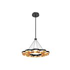 Kuzco Lighting CH90833-BK-GD Maestro 86W Black and Gold LED Chandelier
