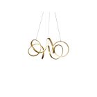Kuzco Lighting CH93824-AN Synergy 78W Antique Brass LED Chandelier