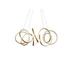 Kuzco Lighting CH93834-AN Synergy 100W Antique Brass LED Chandelier