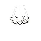 Kuzco Lighting CH94829-BK Oros 100W Black LED Chandelier