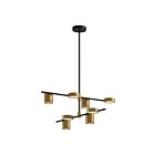 Kuzco Lighting CH96840-BK-BG-UNV Jayden 57W Black and Brushed Gold LED Chandelier