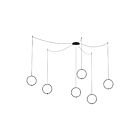 Kuzco Lighting CNM13AC-BK Marquee 120" Multi Pendant Canopy System