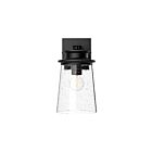 Kuzco Lighting EW533006BKCB Quincy 1-Light 60W Clear Bubble Glass and Textured Black Indoor Wall Sconces