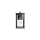Kuzco Lighting EW652505BKCL Brentwood 1-Light 60W Clear Glass and Textured Black Indoor Wall Sconces