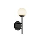 Kuzco Lighting EW78513-BK-OP Claremont 6W Black and Opal Matte Glass LED Indoor Wall Sconces
