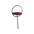 Kuzco Lighting FL83818-BK-WT Maya 14W Black and Walnut LED Floor Lamp