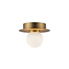 Kuzco Lighting FM15506-BG-UNV Elixir 7W Brushed Gold LED Flush Mount
