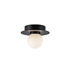 Kuzco Lighting FM15506-BK-UNV Elixir 7W Black LED Flush Mount