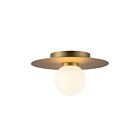 Kuzco Lighting FM15510-BG-UNV Elixir 9W Brushed Gold LED Flush Mount