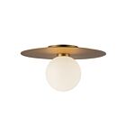 Kuzco Lighting FM15514-BG-UNV Elixir 13W Brushed Gold LED Flush Mount