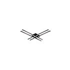 Kuzco Lighting FM18232-BK Vega Minor 46W Black LED Flush Mount
